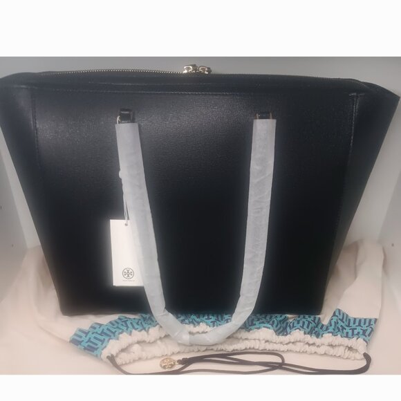 GORGEOUS NEW LARGE TORY BURCH ROBINSON LEATHER TOTE - Picture 7 of 15